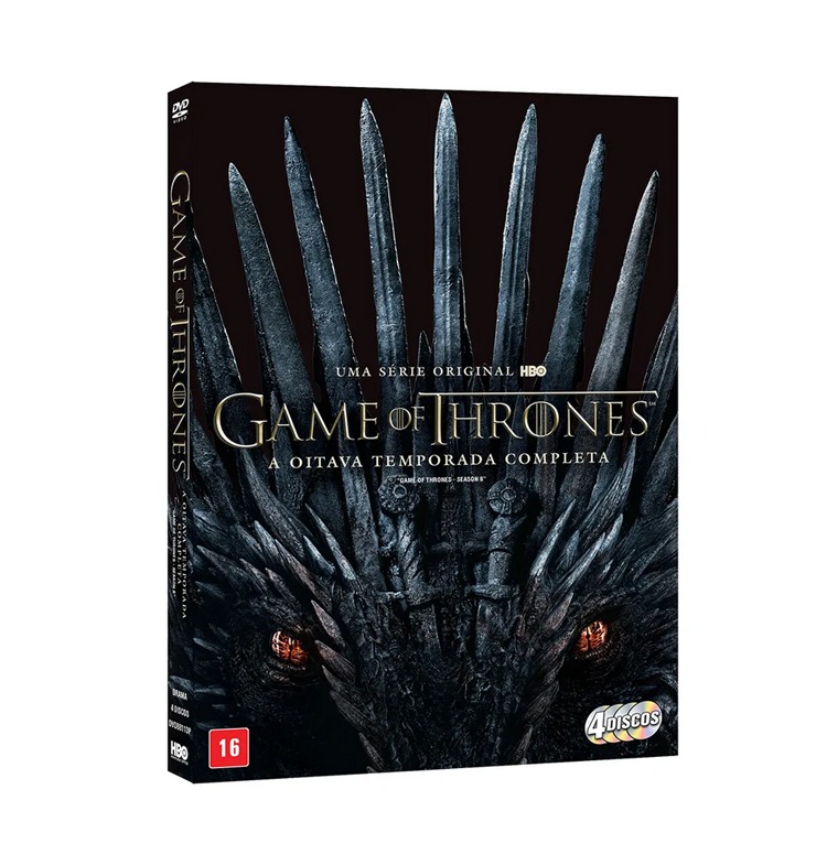 Box Game Of Thrones – 8ª Temporada Completa – 4 DVD's – Bazani