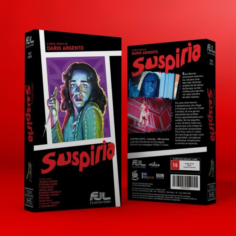 VHS SUSPIRIA - VERSÃO COMEMORATIVA 2026