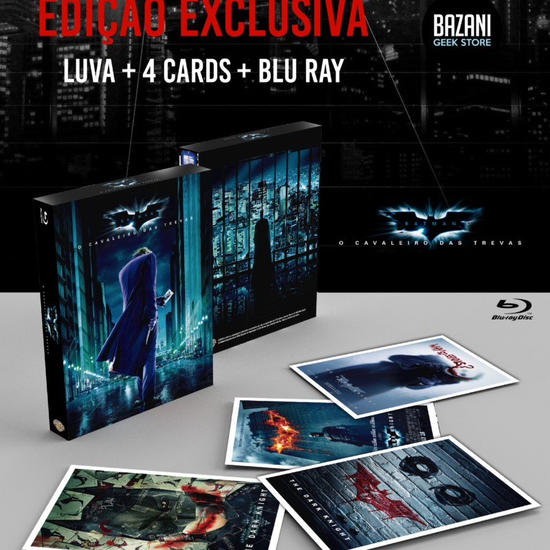 Blu-ray Batman O Cavaleiro das Trevas - Edição Limitada com Encarte Luva + 4 Cards