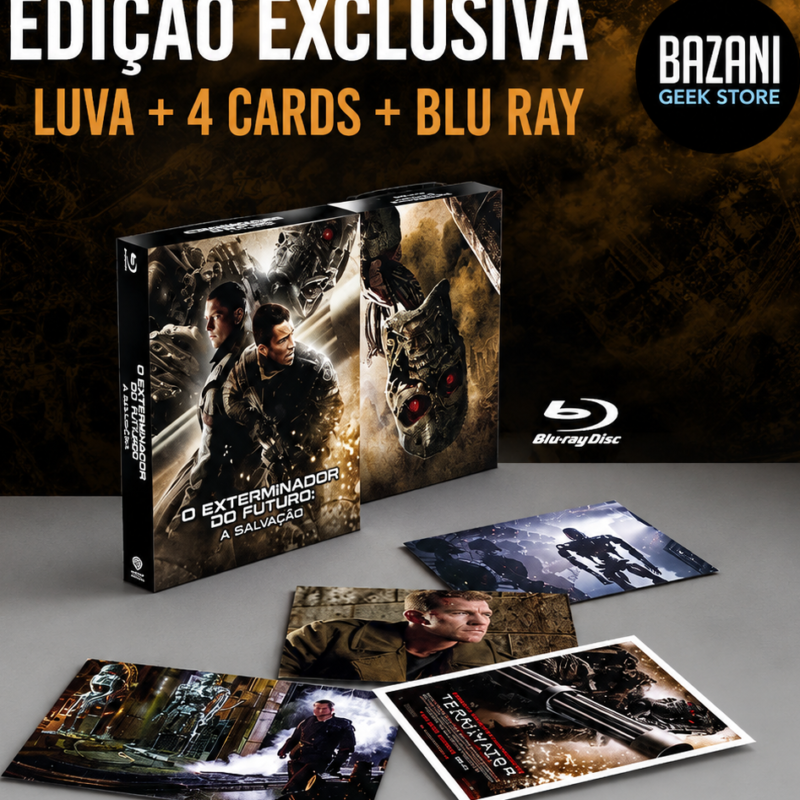 Pré-Venda: Blu-ray O Exterminador Do Futuro A Salvação (Duas Versões) Ed. com Encarte Luva + 4 Cards